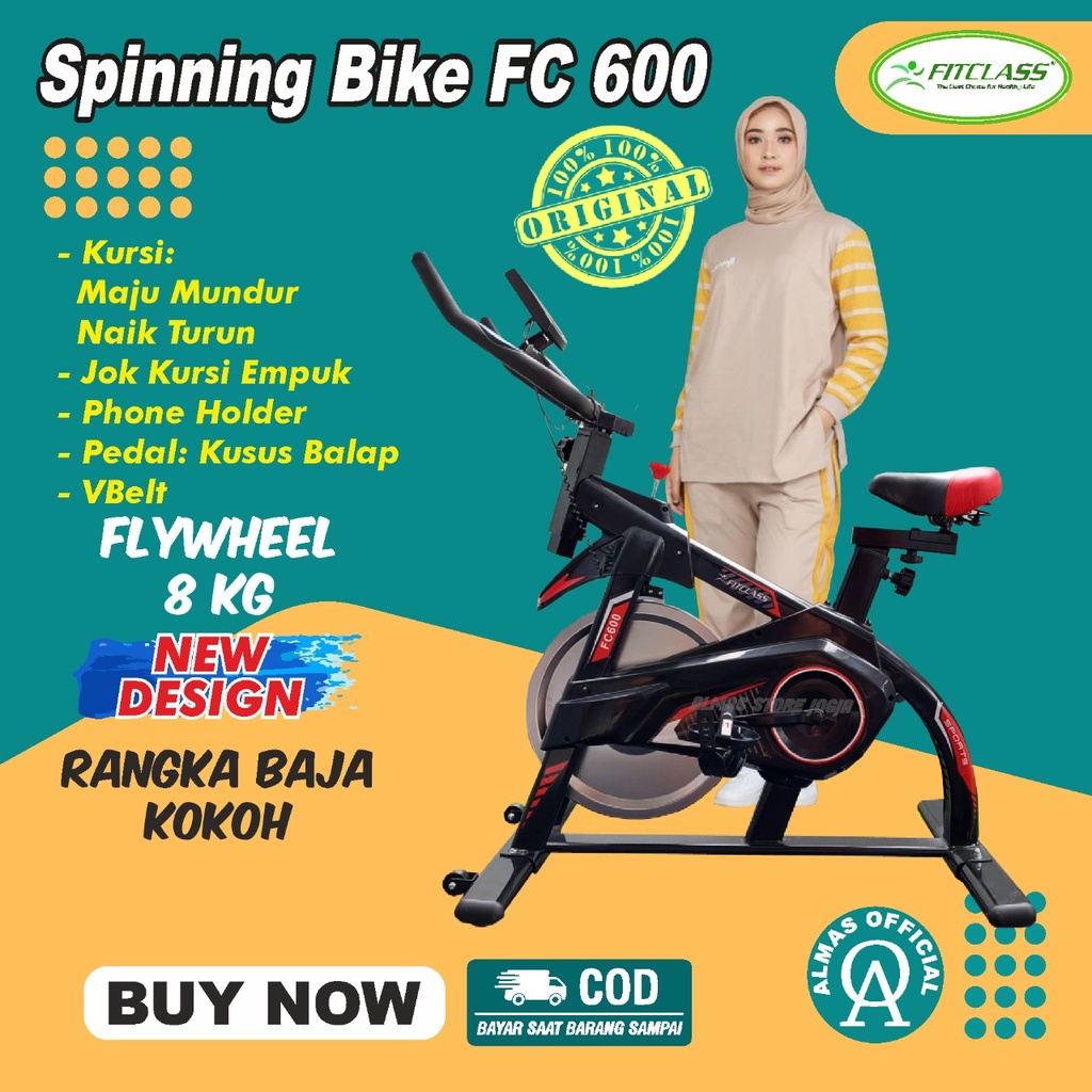 Jual Treadmill Sepeda Statis Terbaik Model Spinning FC 600