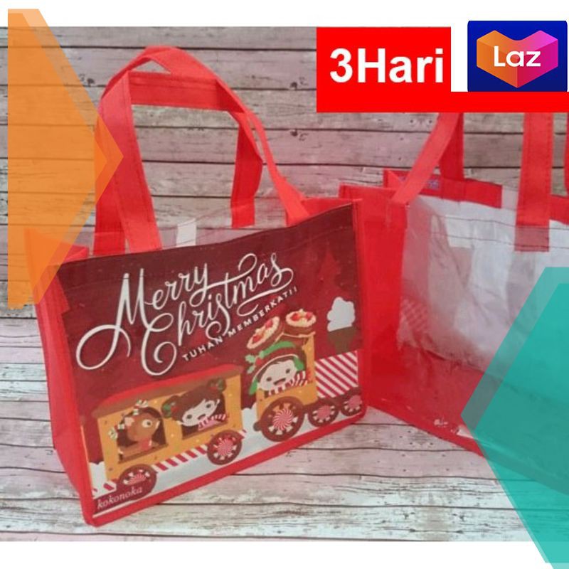 

Grosir Tas Souvenir Natal Kombinasi Mika Custom Keren