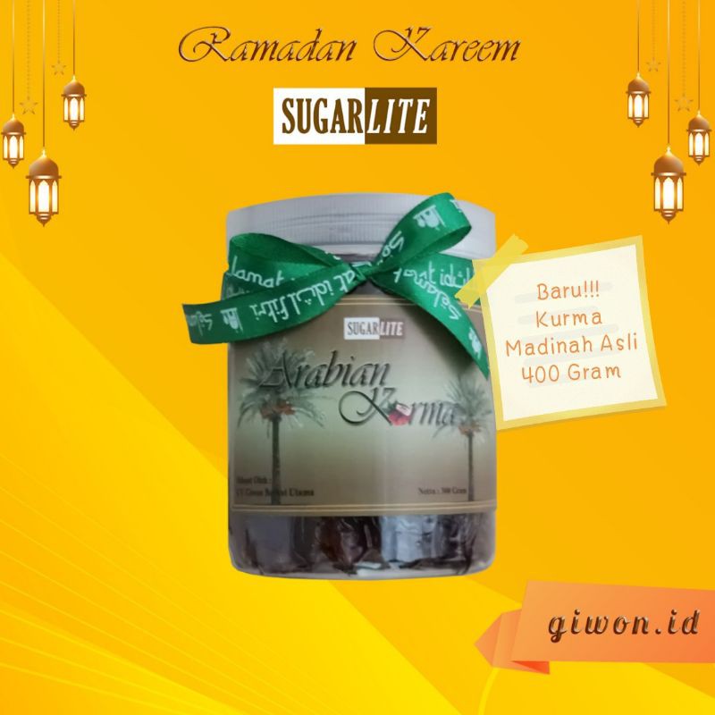 

Sugarlite Kurma Madinah Dates 400 Gr - Iran 100 %