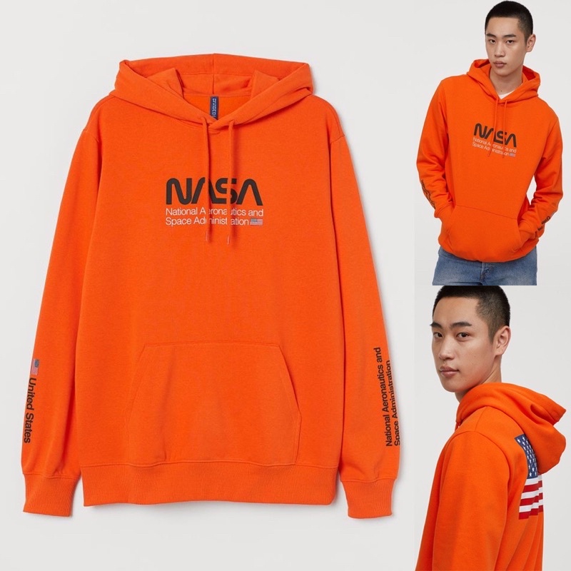 Hoodie Nasa Flag Orange H*M