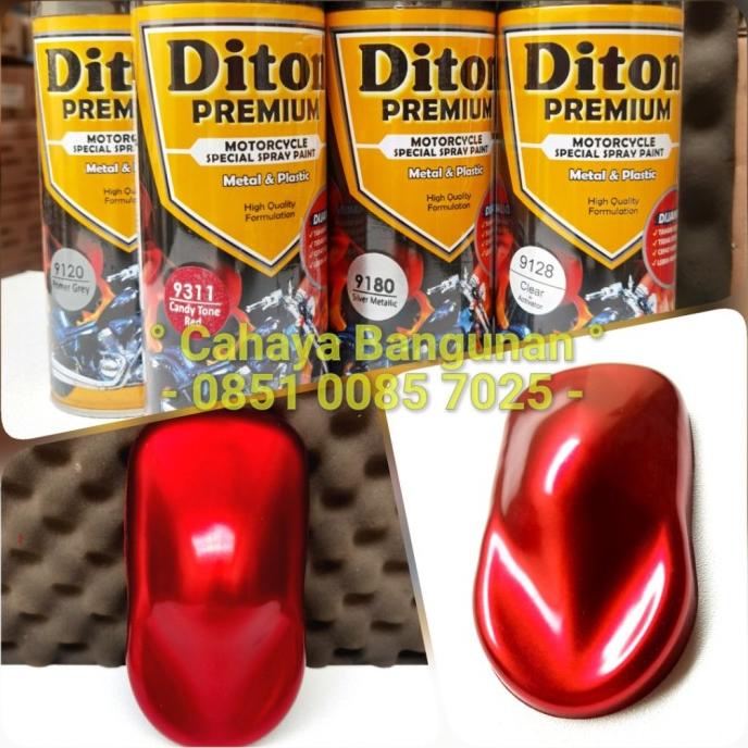 Paket Diton Premium Candy Tone Red Merah 9311 Cat Semprot Pilox Pylox