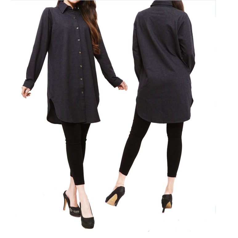 Denim Blouse SONIA / Blus Denim / Blus Wanita / Atasan Wanita / Baju
