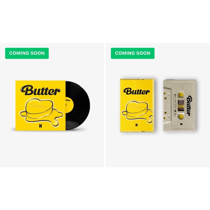PO OFFICIAL BTS Butter 7 Vinyl & Cassette