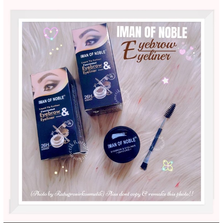 PROMO!!!EYEBROW &amp; EYELINER CREAM 2IN1 IMAN OF NOBLE NO.8366