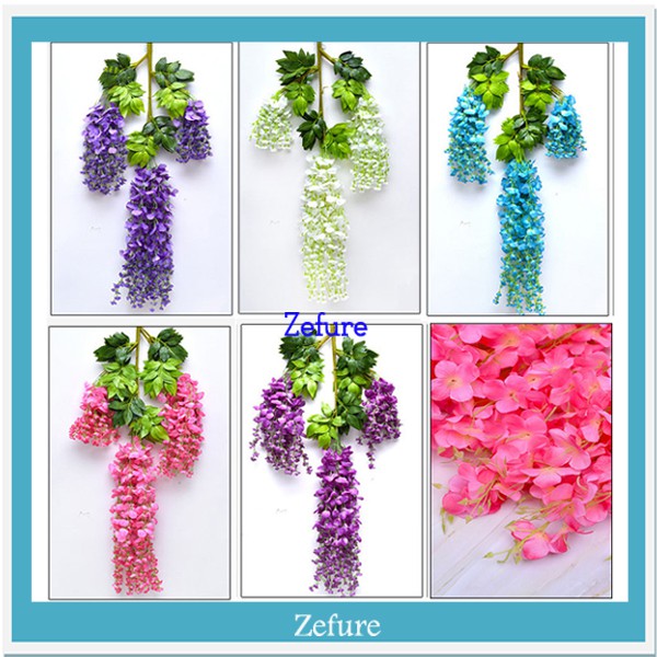 BUNGA PLASTIK HIAS WISTERIA ARTIFICIAL DEKORASI PERNIKAHAN