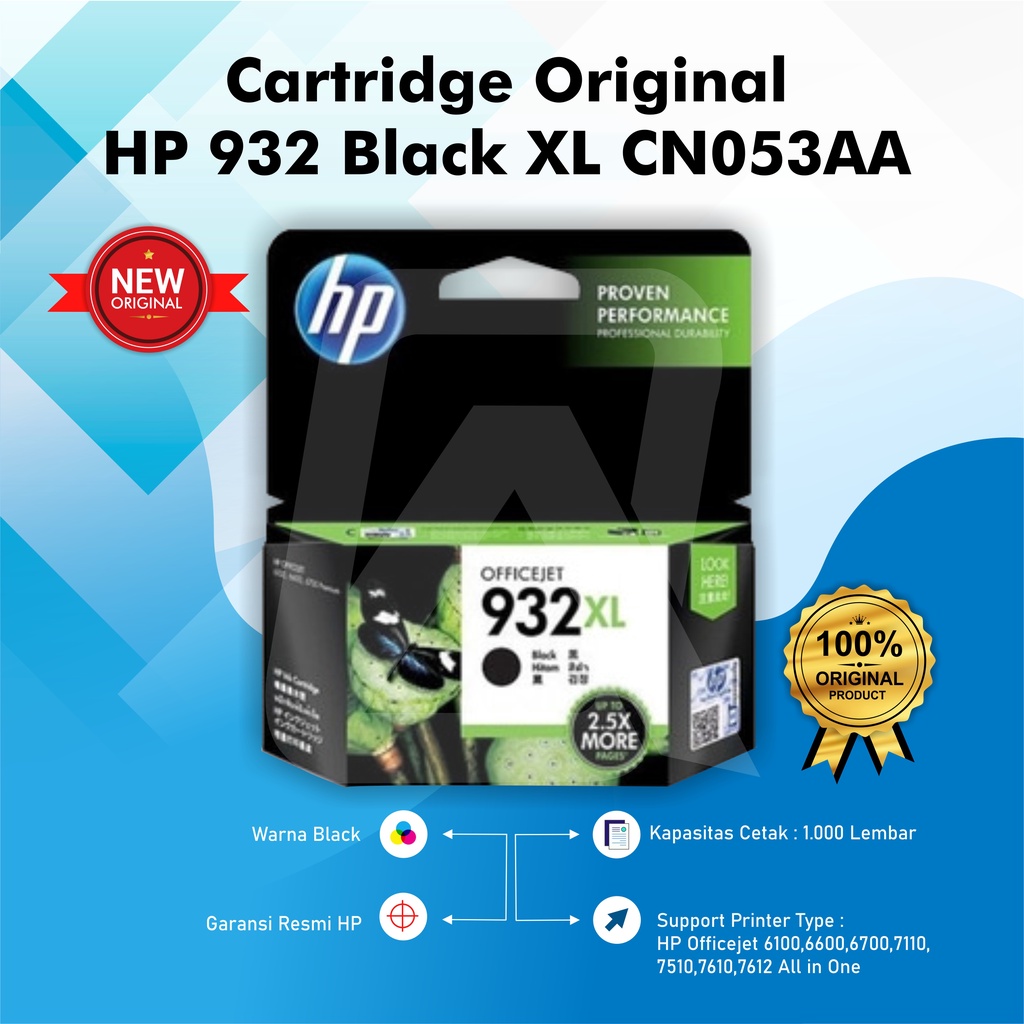 Tinta HP 932 XL Black  &amp; 933 XL Colour Original Ink Cartridge