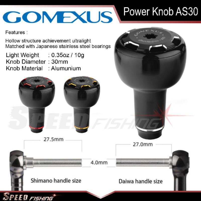 Knob Handle Gomexus AS 30 Power Knob Alumunium