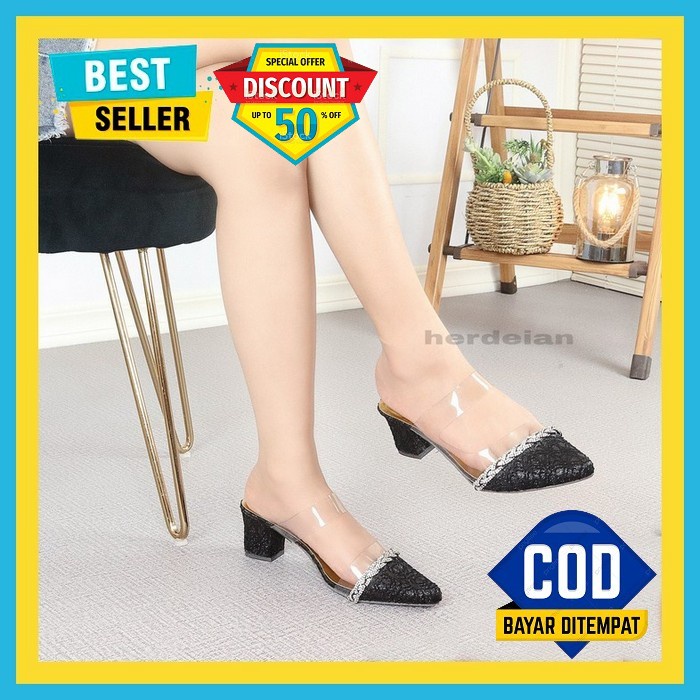Terbaru   Emory Ritanna 77Emo1779 Sandal Hak Wanita Import Batam Yen  Yn 06 Sandal Heels Wanita Bro