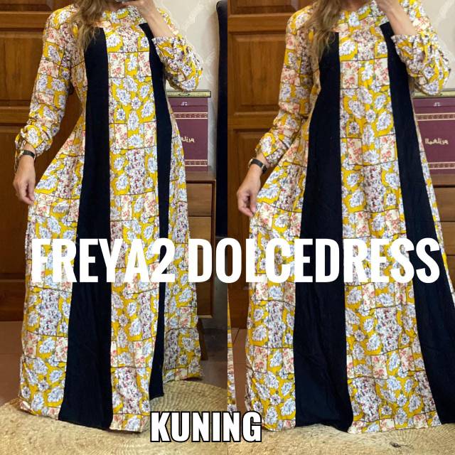 Daster Arab Dolce FREYA Maxi Dress Gamis Rayon