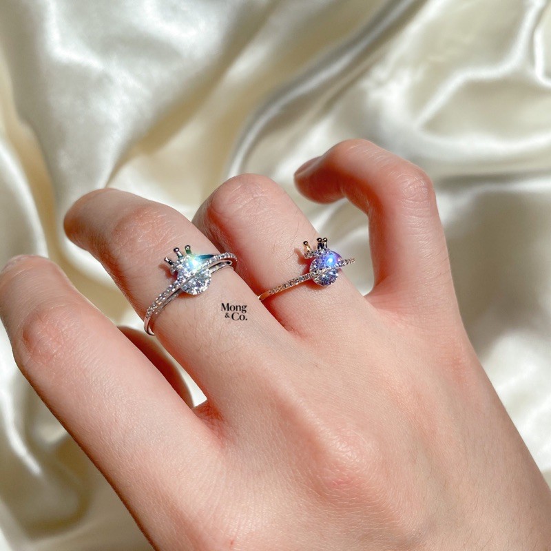 Mong&Co Royalty S925 Women's Ring - Cincin Wanita Silver Sterling 925 Fashion Korea
