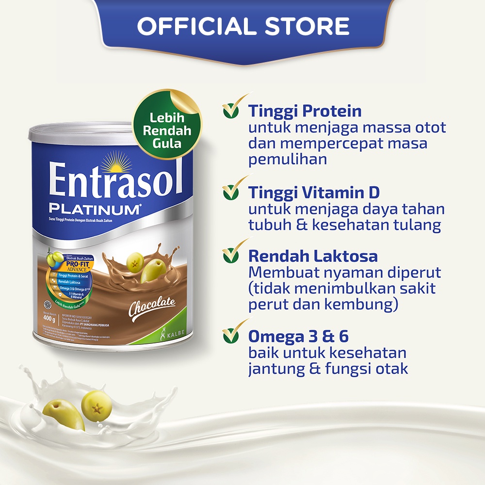 ENTRASOL PLATINUM CHOCOLATE 400 G