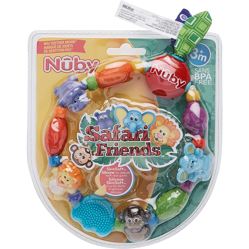 Nuby Safari Friends Teether Bayi 111236