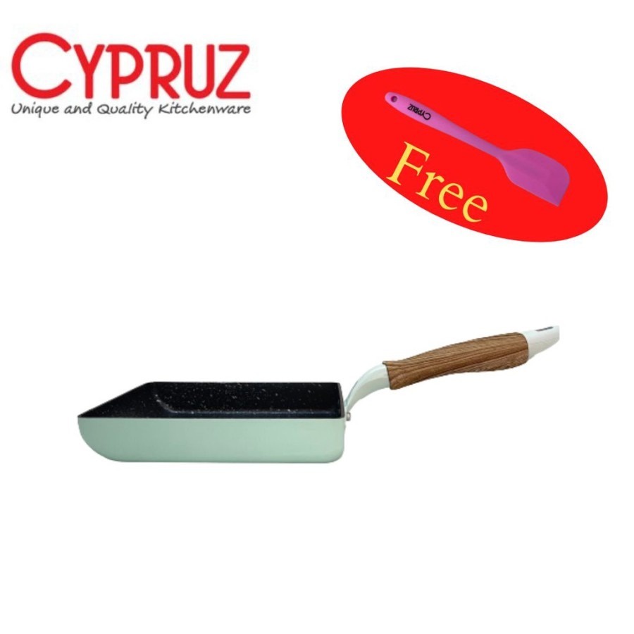 Tamagoyaki Egg Pan 15 cm Color Series Cypruz FP-0735 Wajan Induksi