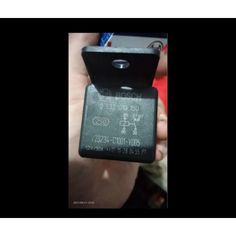 relay kaki 5 bosch 12v 30a 87 /87