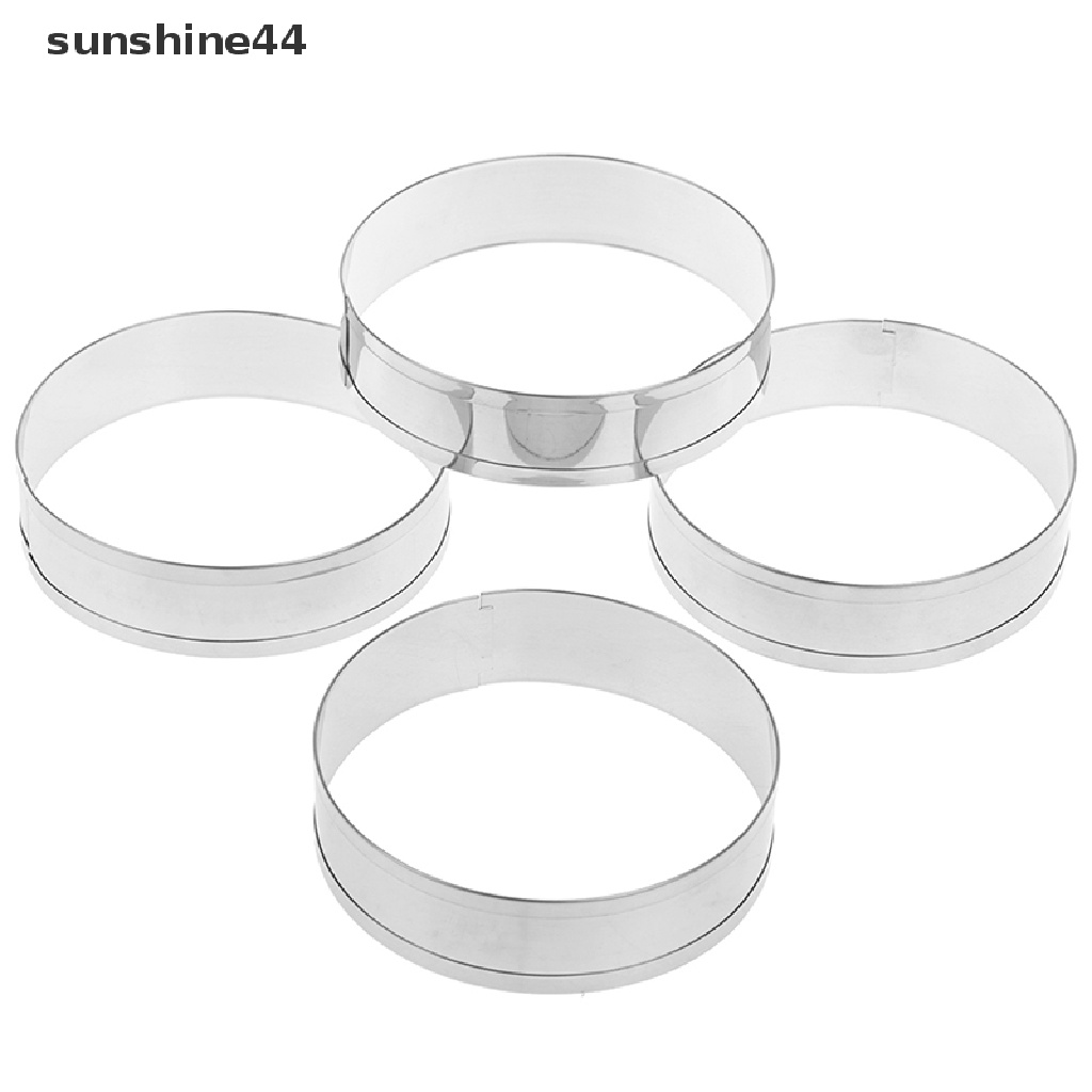 Sunshine fox run 4pcs / set Cetakan Pemotong Kue muffin / Telur / pancake / Biskuit Bentuk Cincin