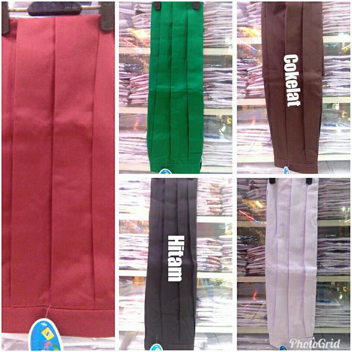 MURAH SERAGAM SEKOLAH SD / ROK REMPEL PANJANG SD ANAK PEREMPUAN SIZE XL - L3 - Putih, Size L3