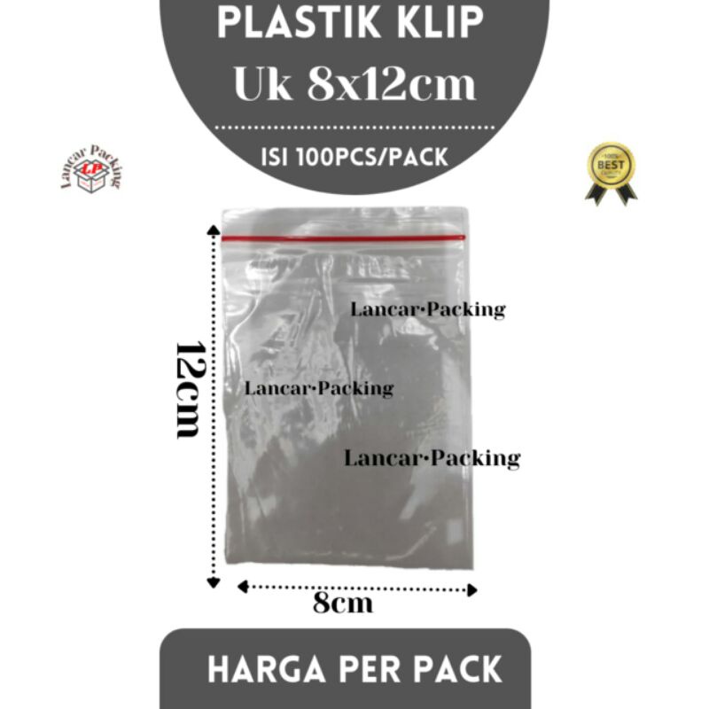 Plastik Klip 12x8 tebal (100 pcs)