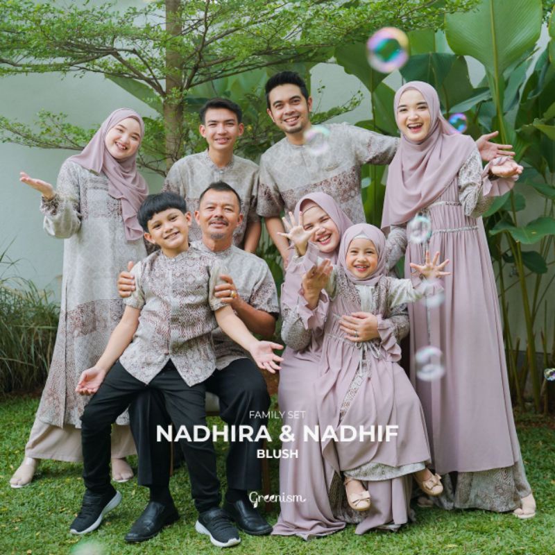 SARIMBIT NADHIRA DAN NADHIF BY GREENISM FAMILY SET