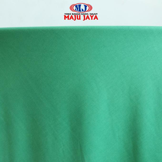 Ready Oke] Bahan Kain Kaos Pe Polyester 24S 45" 170Gram Spesial Hijau Fuji Turqis - Hijau Fuji