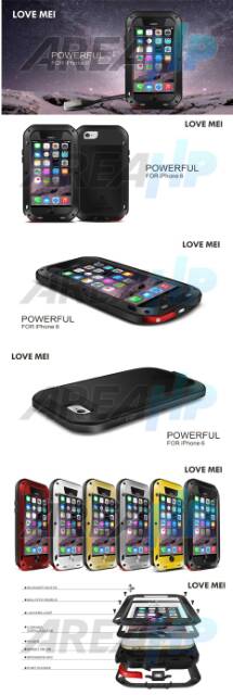 Love Mei Powerful Shockproof Case Casing Cover for iPhone 6, 6S