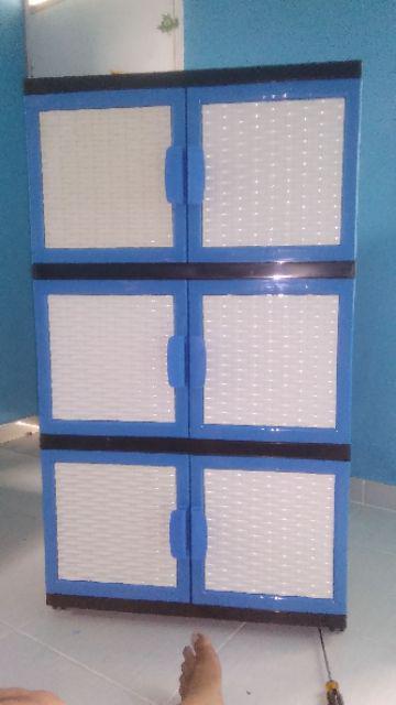 Bubblestar, Bubble Star Venus Rotan / Karakter  Susun 3,  Lemari Plastik, Cabinet 3d - Blue / Biru