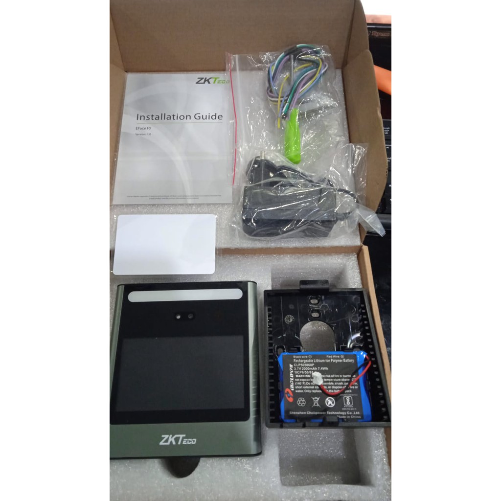 Mesin Absen Wajah | Akses Kontrol | Access Control | ZKTECO EFACE 10 | RFID | Proximity | Battery