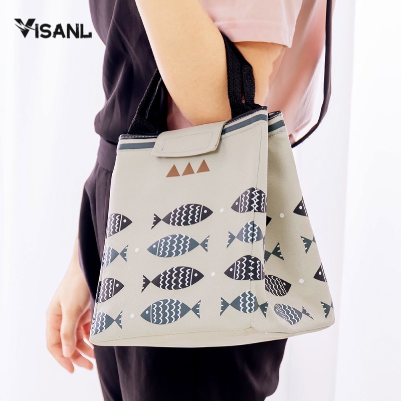 Tas Bekal Motif Ikan Motif Fish Lunch Bag Anak Lunch bag Anti Basah Makanan Bento Tas Bekal Anti Air