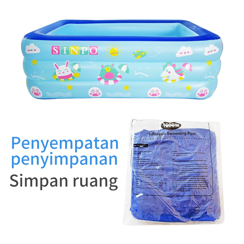 Kolam Bayi / Spa BABY FLOW Duck / Swimming Pool DELUXE Jumbo 80 x 80 Bathtub Baby Premium Swimming