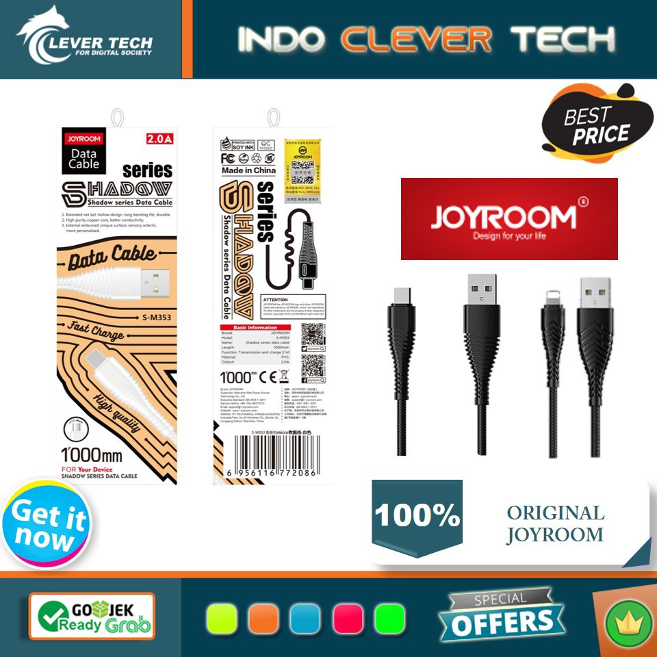 Joyroom Cable Data Shadow Series 100cm S-M353 Micro,Type C