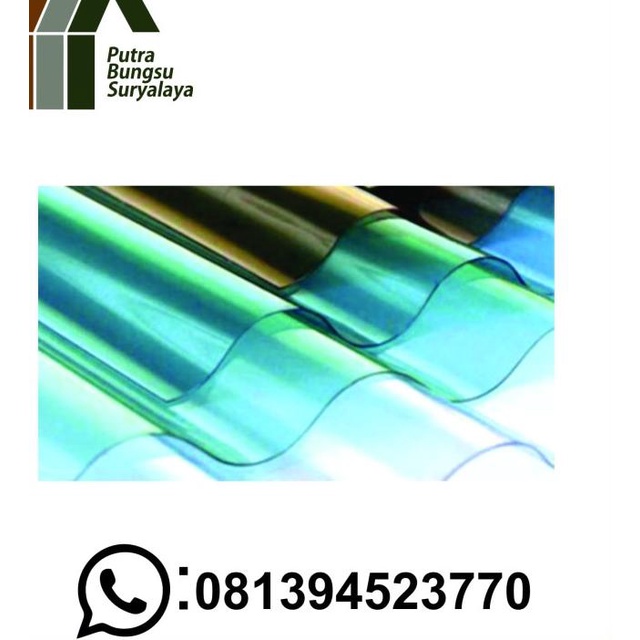 ֍ Atap/ Fiber Glass 80 Cm X 180 Cm 0,6 Mm ➶