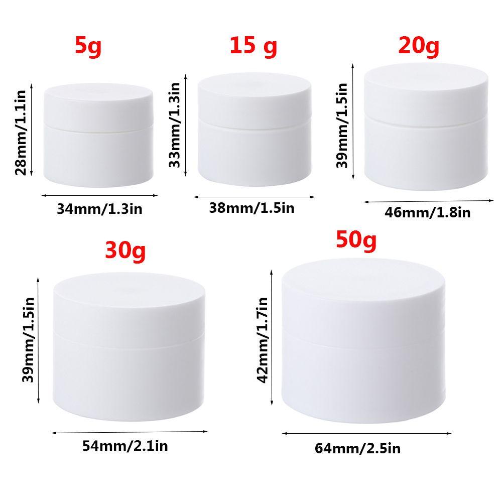 TOP 1Pcs Makeup Jar Plastic Travel Bottle Cosmetic Plastic Box Cream Jar