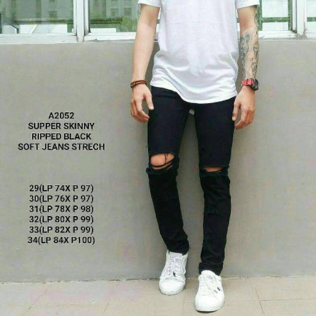 Celana jeans pria ripped / celana jeans ripped / jeans ripped / celana bikers / bikers / celana