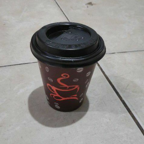 GELAS KOPI + TUTUP - papercup/Paper cup - gelas kertas - Hot cup