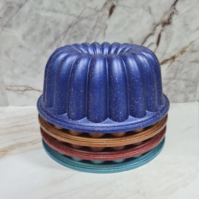 

loyang Marble Bundt Pan / loyang kue / marmer cake pan - gold