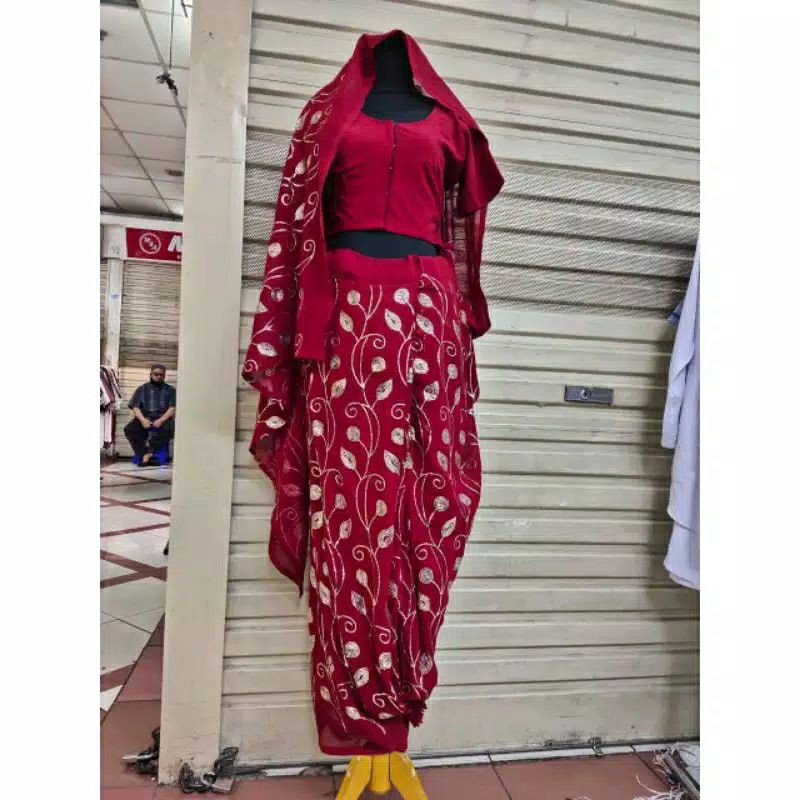 instan saree siap pakai / baju india sarii india lilit instan bollywood pengantin jodha couple