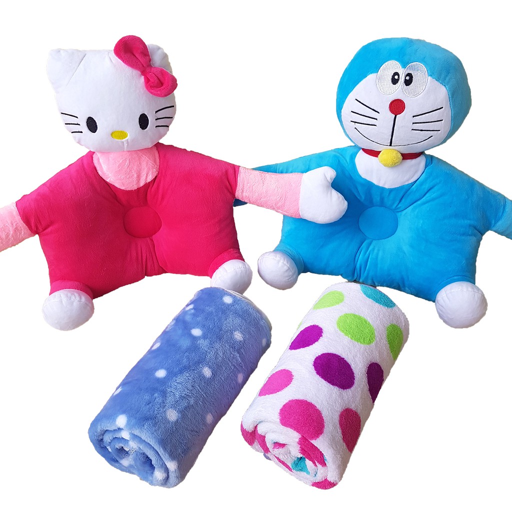 Set Kado Boneka Selimut Bantal Peyang Bayi Balmut Memoii