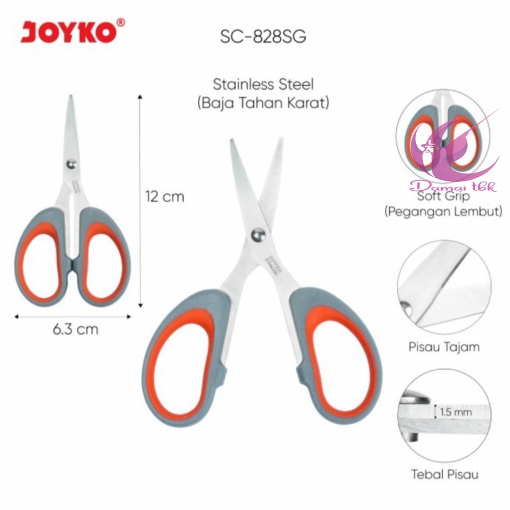 

Gunting Joyko SC-828SG Kecil Soft Grip