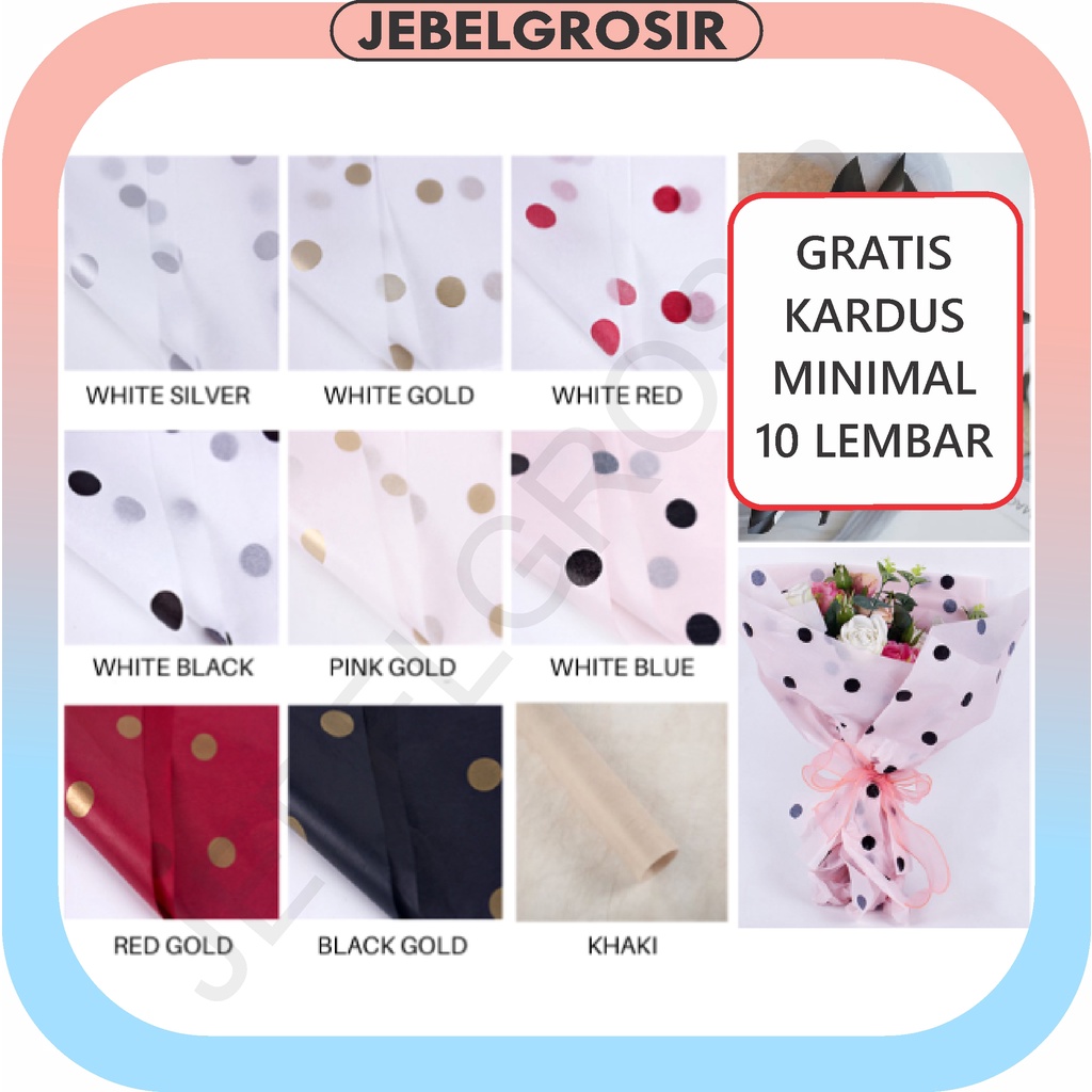 

Flower Wrapping Korean Premium Cotton Paper Kertas Buket Tissue Serat Pembungkus Bunga Ecer KB04