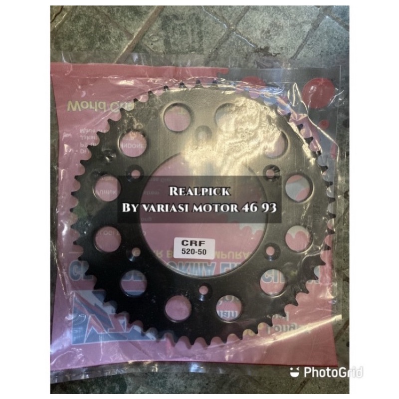 gear belakang crf 150 520-46 48 50 gear belakang  520 crf 150L