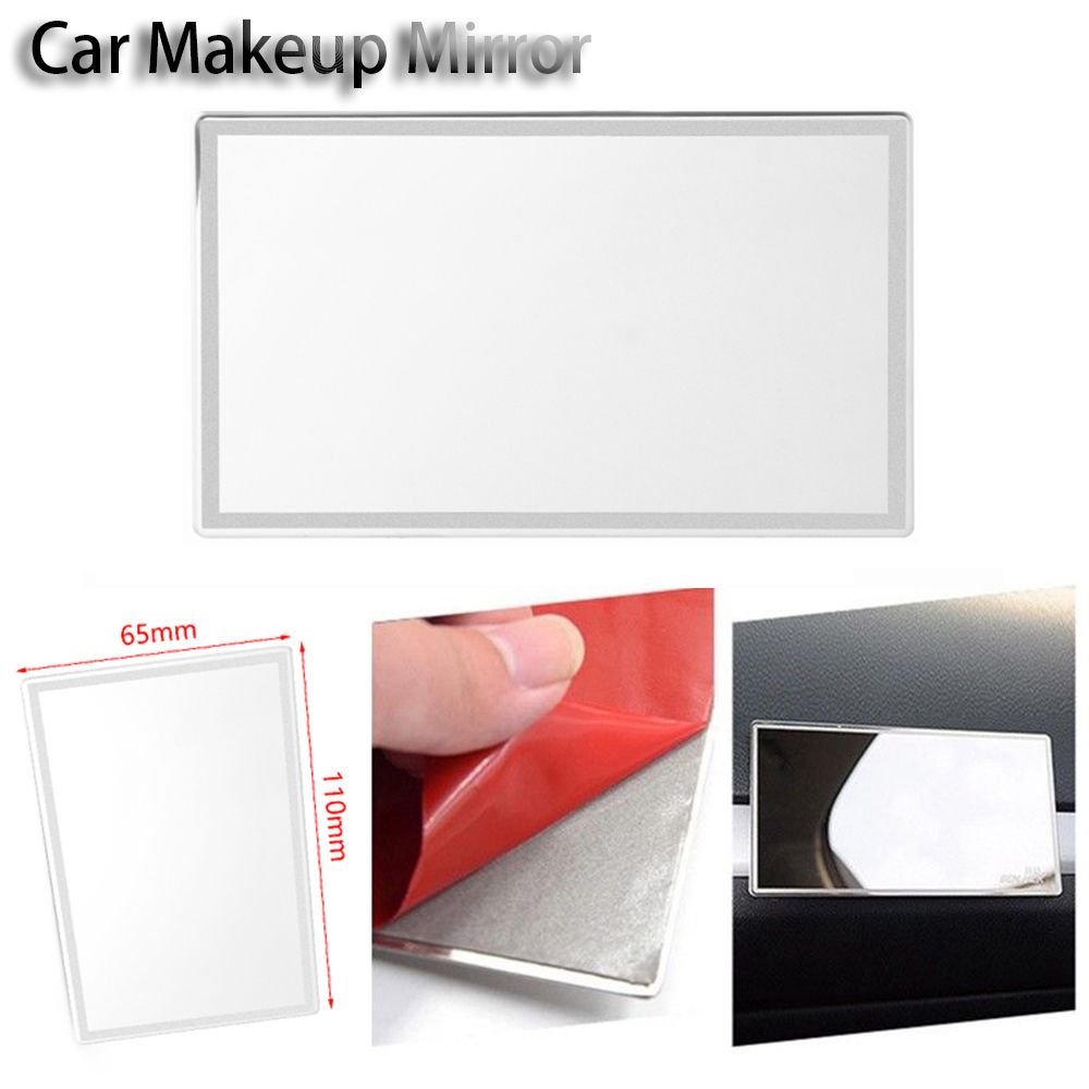 SUYOU Makeup Sun Visor  Supplies Automobile Decoration  Car Cosmetic Mirror  Shatterproof Durable Back Sticker Stainless Steel  Sun-shading