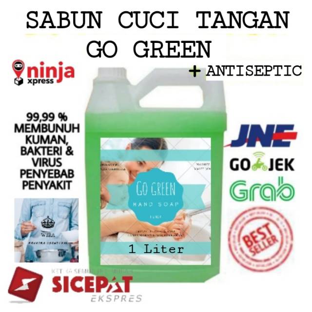 HAND SOAP - SABUN CUCI TANGAN GO GREEN 1 LITER