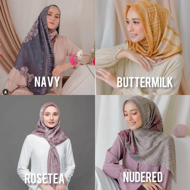 Hujan scarf buttermilk by vanilla hijab