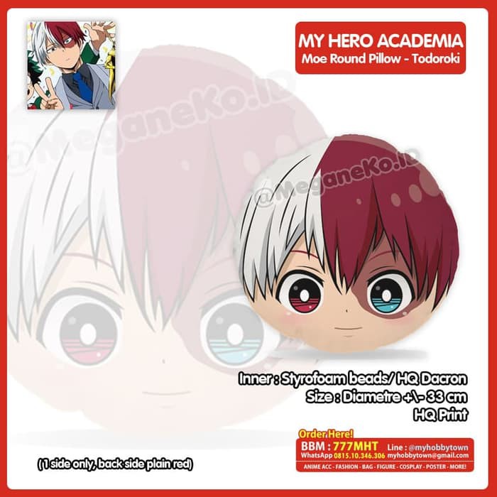 Bantal Bulat Boku no Hero Academia : Todoroki Shoto