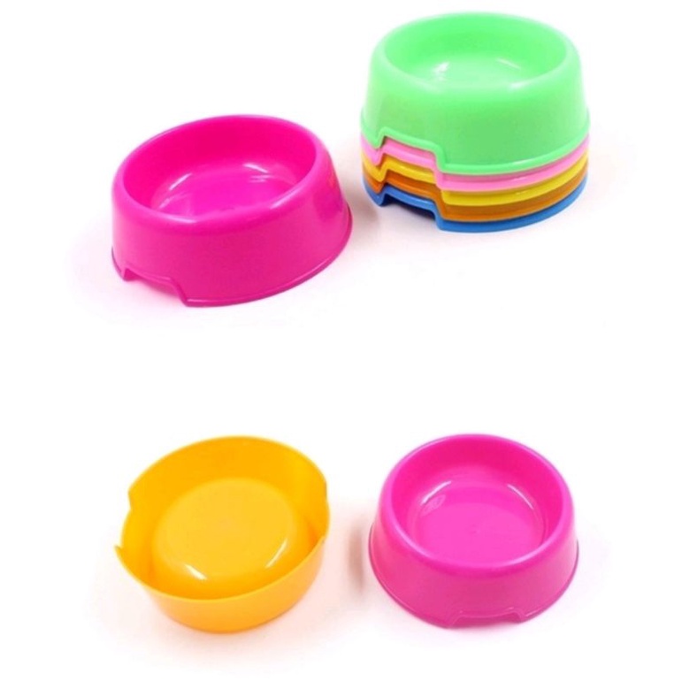 tempat makan plastik anjing kucing pet food dispenser pet bowl hewan