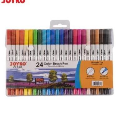 

(BISA COD) Color Brush Pen Joyko 24 Warna ( Kuas & Pen 24 color) CLP-07 CUCI GUDANG Kode 1440