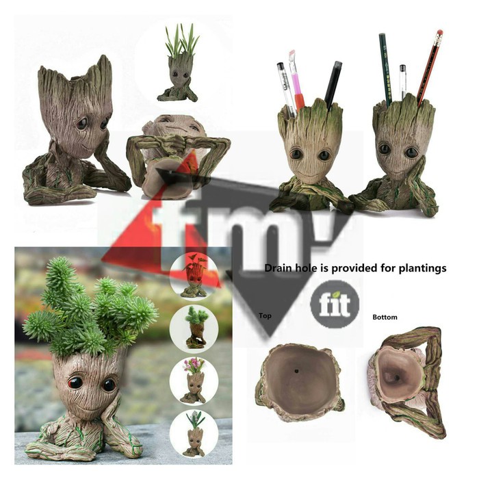 Baby Groot Flower Pot Action Figure Avengers marvel super hero man