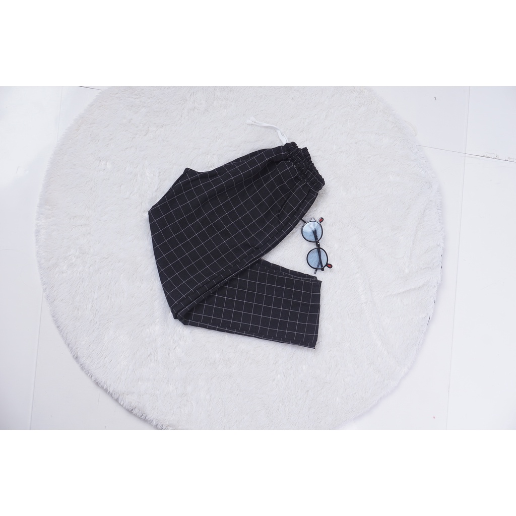 Celana Panjang Anak / Celana Tidur / Celana Harian anak Usia 7 - 15 tahun Motif Kotak Navy by Arhighres Kids