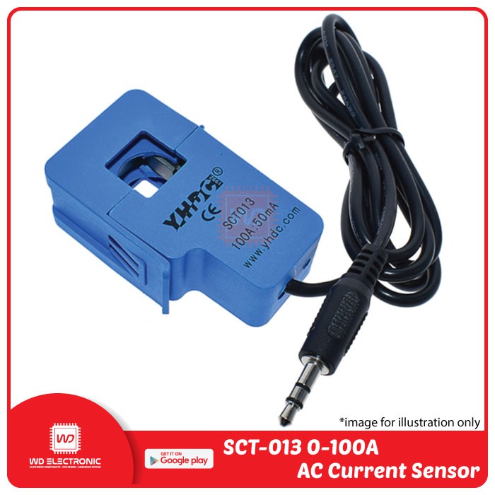 SCT-013 0-100A Non-invasive Split Core Current Transformer AC Current