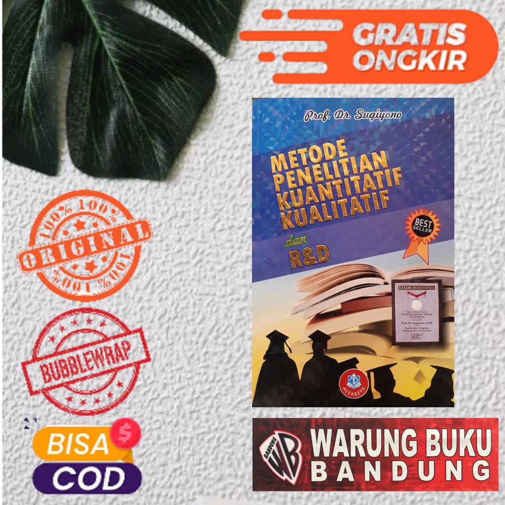 #bestseller (termurah) Metodologi Penelitian Kuantitatif Kualitatif Dan R&D - Sugiyono