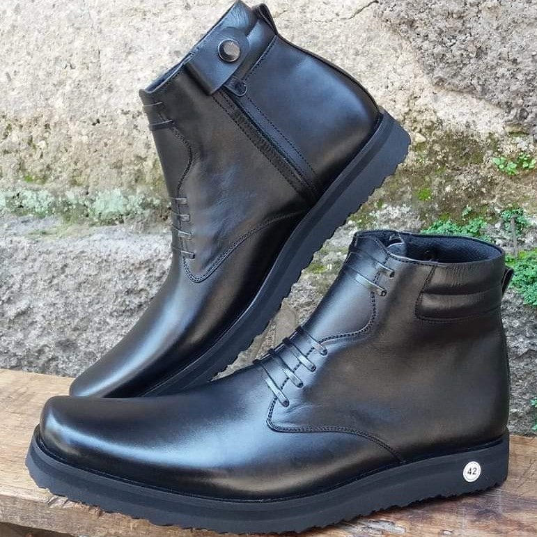 Sepatu Pdh Model Sol Tebel Asli Kulit Sapi Termurah